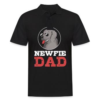 Terre-Neuve Papa Papa Père - Polo Homme - noir - Devant - Kai (181cm)