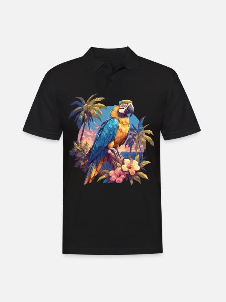 Parrot Parrot Parrot - Men's Polo Shirt - black