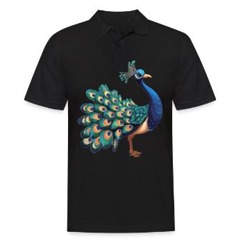 Peacocks Peacock - Men's Polo Shirt - black - Front - Kai (181cm)