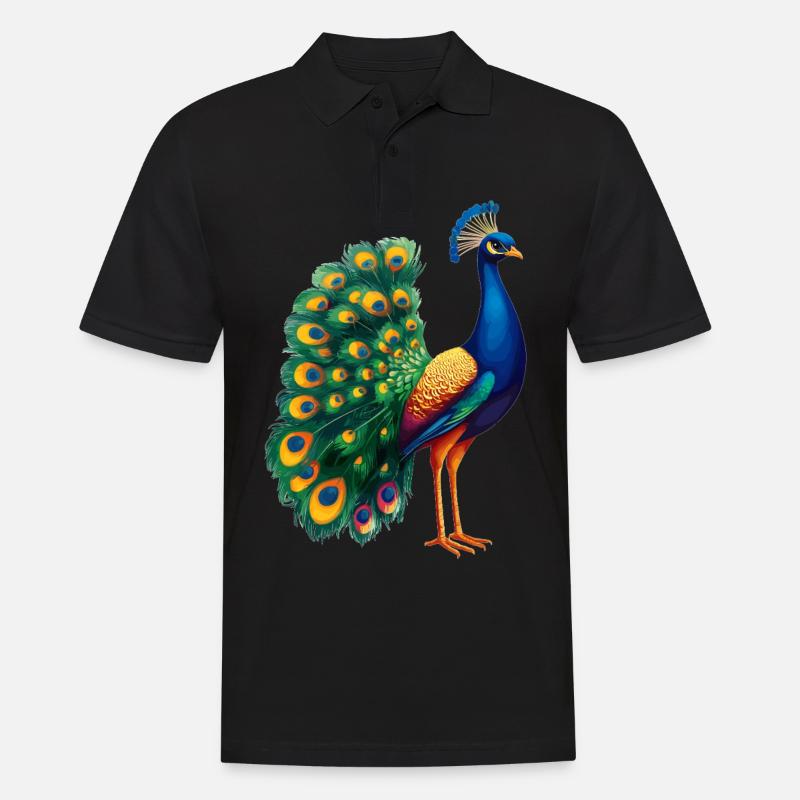 Peacocks Peacock - Men's Polo Shirt - black