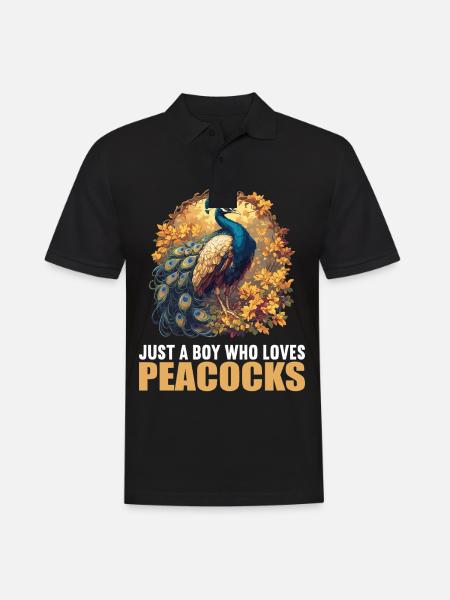 Peacocks Peacock - Men's Polo Shirt - black