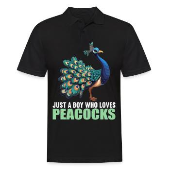 Peacocks Peacock - Men's Polo Shirt - black - Front - Kai (181cm)