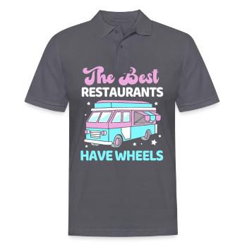 Imbiss Food Truck - Männer Poloshirt - Anthrazit - Vorne - Nico (186cm)