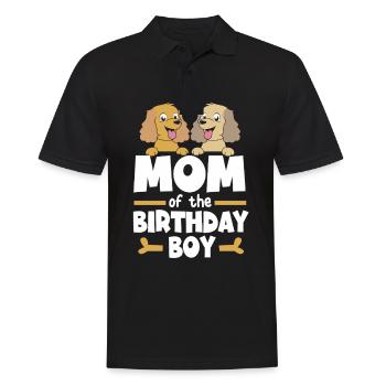 Cocker Spaniel Maman Chien Maman - Polo Homme - noir - Devant - Kai (181cm)