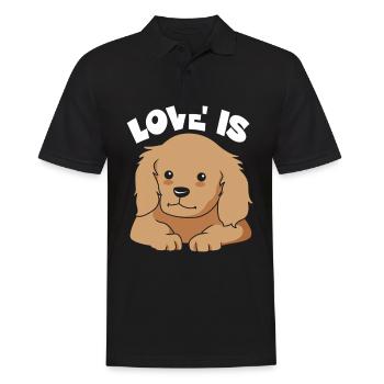 Cocker Spaniel Maman Chien Maman - Polo Homme - noir - Devant - Kai (181cm)