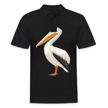 Pelikane Pelikan - Männer Poloshirt - Schwarz - Vorne - Kai (181cm)