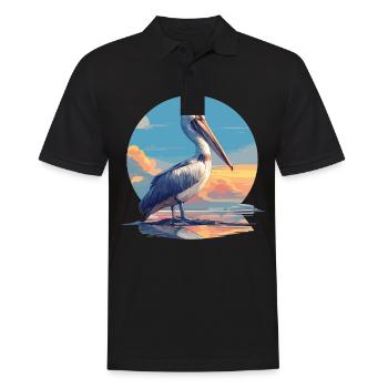 Pelikane Pelikan - Männer Poloshirt - Schwarz - Vorne - Kai (181cm)
