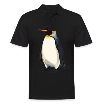 Pinguine Pinguin - Männer Poloshirt - Schwarz - Vorne - Kai (181cm)