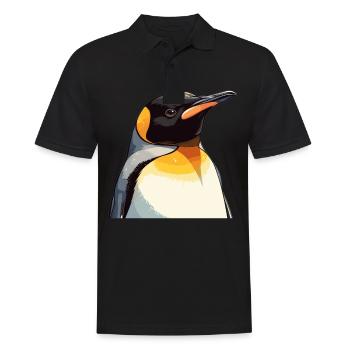 Pinguine Pinguin - Männer Poloshirt - Schwarz - Vorne - Kai (181cm)