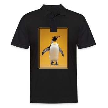 Pinguine Pinguin - Männer Poloshirt - Schwarz - Vorne - Kai (181cm)