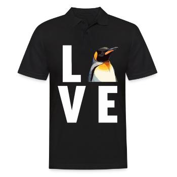 Pinguine Pinguin - Männer Poloshirt - Schwarz - Vorne - Kai (181cm)