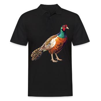 Pheasants Pheasant - Men's Polo Shirt - black - Front - Kai (181cm)