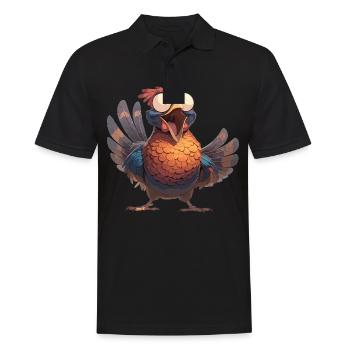 Pheasants Pheasant - Men's Polo Shirt - black - Front - Kai (181cm)