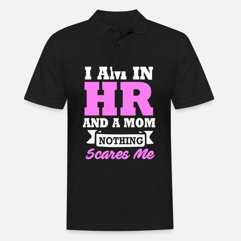 HR Manager - Männer Poloshirt - Schwarz
