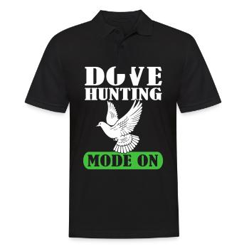 Chasse au pigeon Chasseur Chasse au pigeon - Polo Homme - noir - Devant - Kai (181cm)