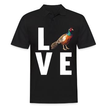 Pheasants Pheasant - Men's Polo Shirt - black - Front - Kai (181cm)