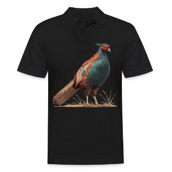 Pheasants Pheasant - Men's Polo Shirt - black - Front - Kai (181cm)