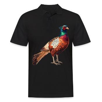 Pheasants Pheasant - Men's Polo Shirt - black - Front - Kai (181cm)