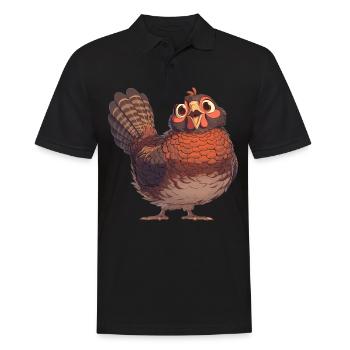 Pheasants Pheasant - Men's Polo Shirt - black - Front - Kai (181cm)