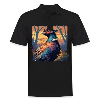 Pheasants Pheasant - Men's Polo Shirt - black - Front - Kai (181cm)