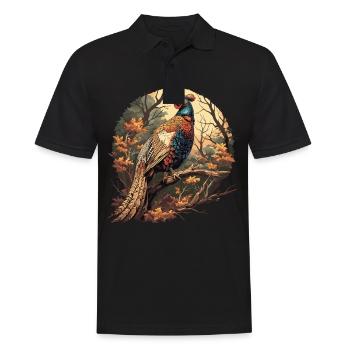 Pheasants Pheasant - Men's Polo Shirt - black - Front - Kai (181cm)