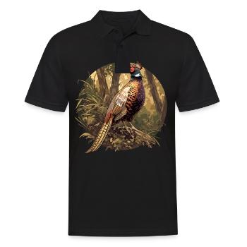 Pheasants Pheasant - Men's Polo Shirt - black - Front - Kai (181cm)