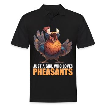 Pheasants Pheasant - Men's Polo Shirt - black - Front - Kai (181cm)