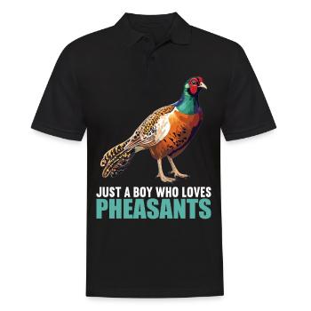 Pheasants Pheasant - Men's Polo Shirt - black - Front - Kai (181cm)