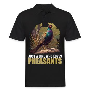 Pheasants Pheasant - Men's Polo Shirt - black - Front - Kai (181cm)