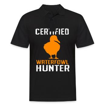 Chasse au canard Chasse au canard Chasseur - Polo Homme - noir - Devant - Kai (181cm)
