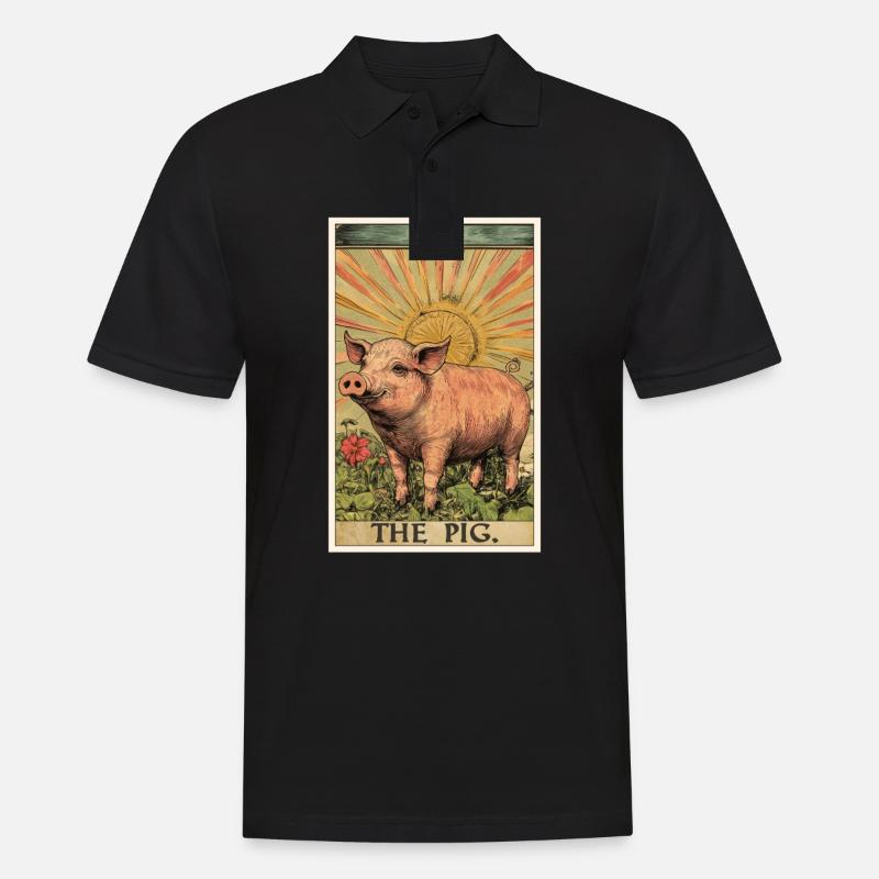 Cochon Cochon - Polo Homme - noir