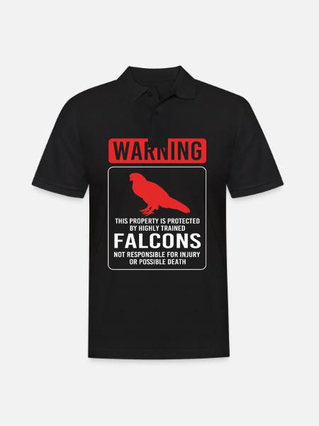 Falcon Falconry Chirp - Men's Polo Shirt - black