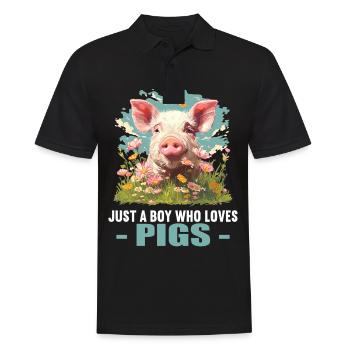 Cochon Cochon - Polo Homme - noir - Devant - Kai (181cm)
