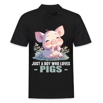 Cochon Cochon - Polo Homme - noir - Devant - Kai (181cm)
