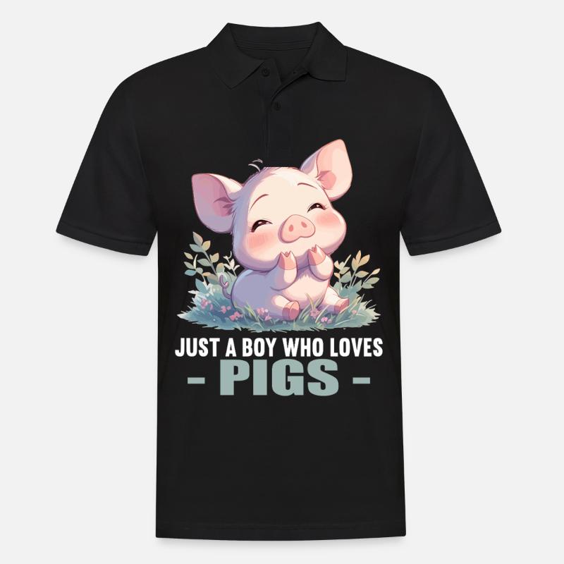Cochon Cochon - Polo Homme - noir