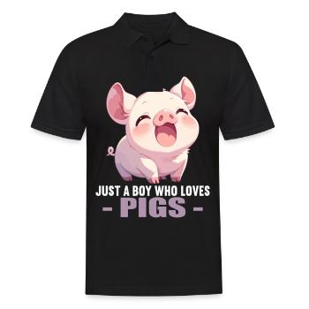Cochon Cochon - Polo Homme - noir - Devant - Kai (181cm)