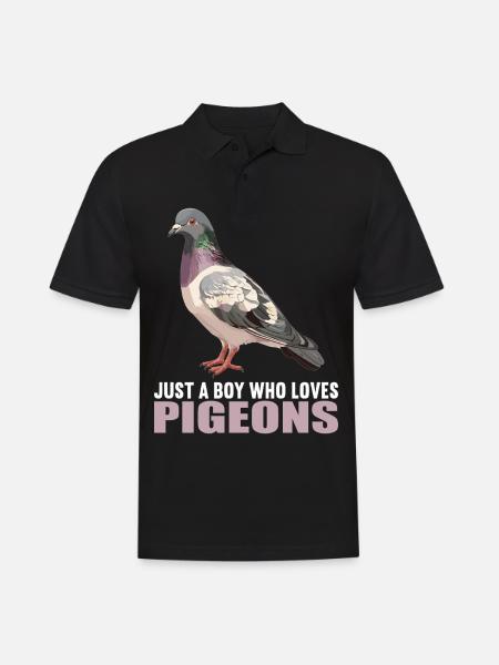 Pigeons Pigeon - Men's Polo Shirt - black