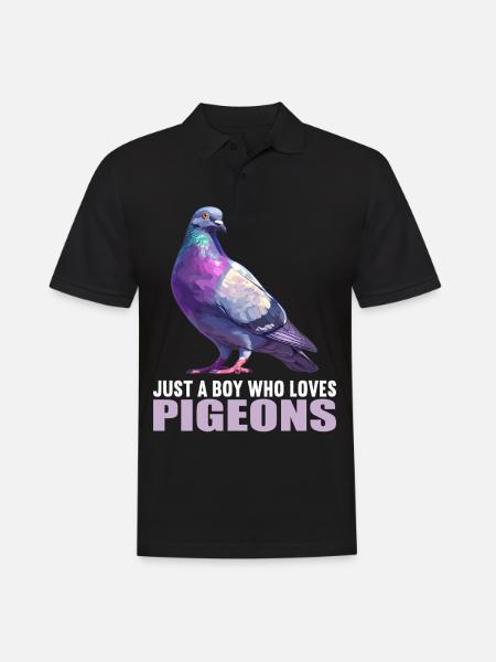 Pigeons Pigeon - Men's Polo Shirt - black