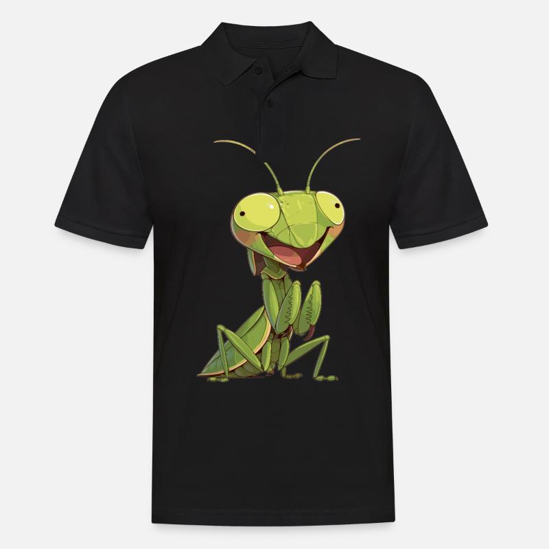 Gottesanbeterinnenen Gottesanbeterin - Männer Poloshirt - Schwarz