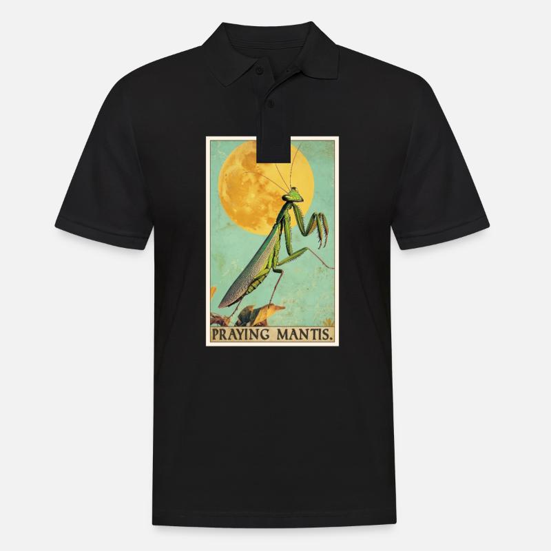 Gottesanbeterinnenen Gottesanbeterin - Männer Poloshirt - Schwarz