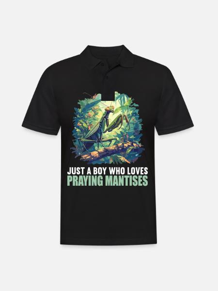 Gottesanbeterinnenen Gottesanbeterin - Männer Poloshirt - Schwarz