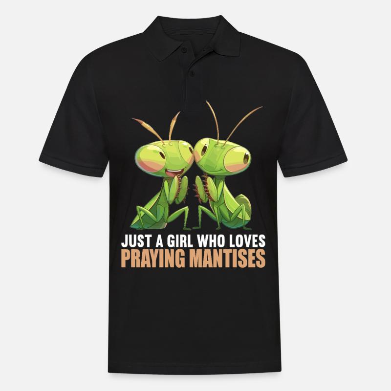 Gottesanbeterinnenen Gottesanbeterin - Männer Poloshirt - Schwarz