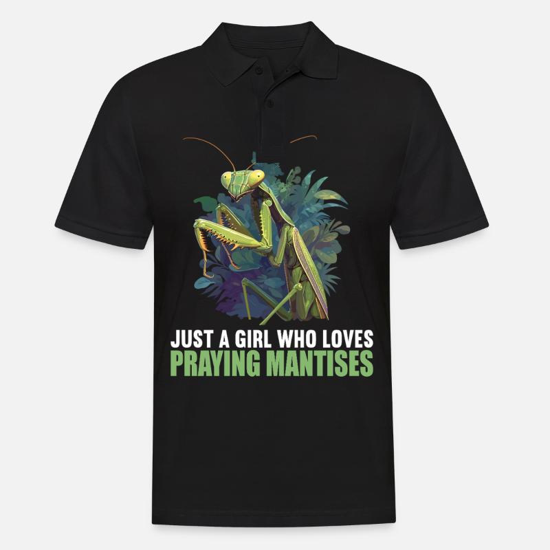 Gottesanbeterinnenen Gottesanbeterin - Männer Poloshirt - Schwarz