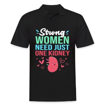 Nierenspender Spender Niere - Männer Poloshirt - Schwarz - Vorne - Kai (181cm)