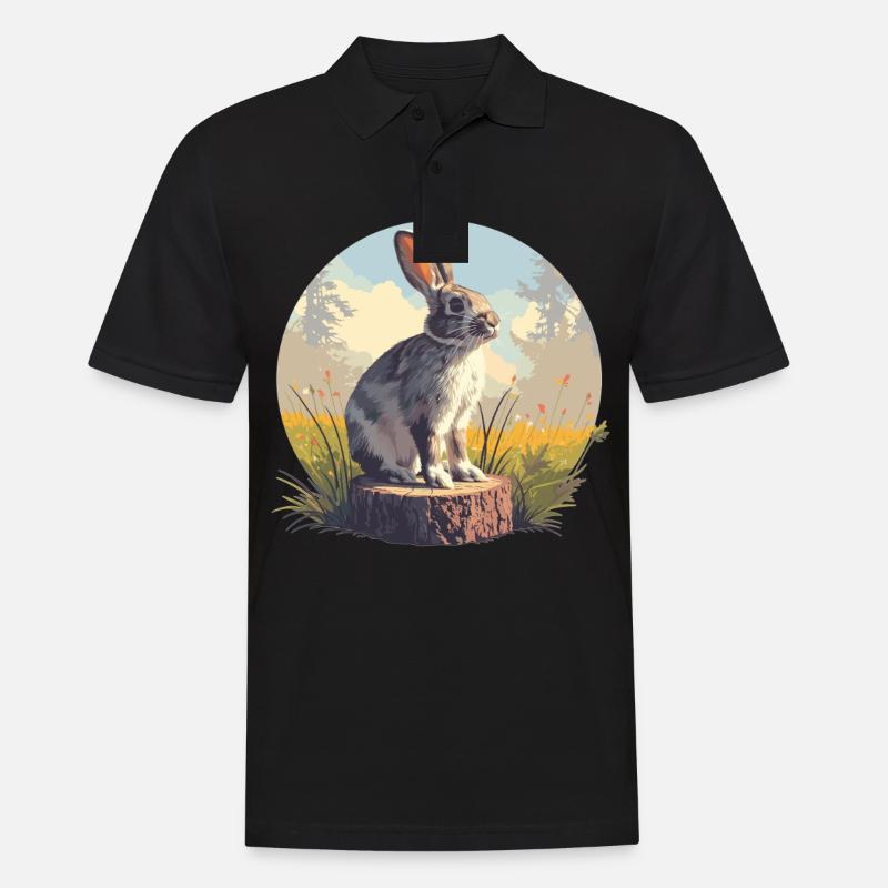 Lapin Lapin - Polo Homme - noir