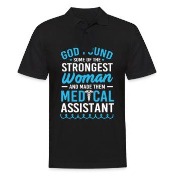 MFA Medizin Mediziner - Männer Poloshirt - Schwarz - Vorne - Kai (181cm)