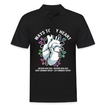MFA Medizin Mediziner - Männer Poloshirt - Schwarz - Vorne - Kai (181cm)