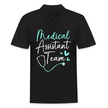 Medical Physicians MFA Team - Men's Polo Shirt - black - Front - Kai (181cm)