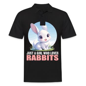 Bunny Bunny - Men's Polo Shirt - black - Front - Kai (181cm)