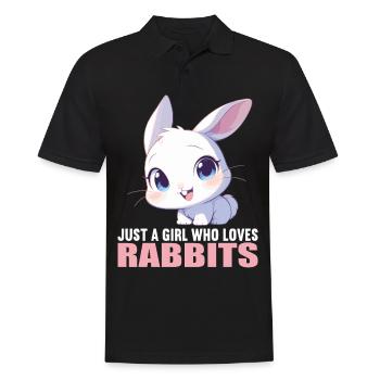 Bunny Bunny - Men's Polo Shirt - black - Front - Kai (181cm)